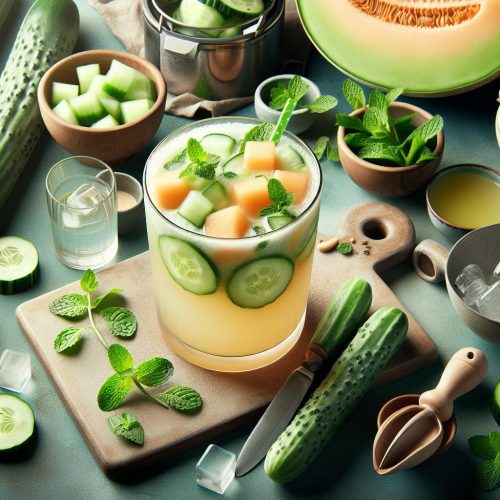Refreshing Summer Quench: Easy Cucumber Melon Cooler Recipe!